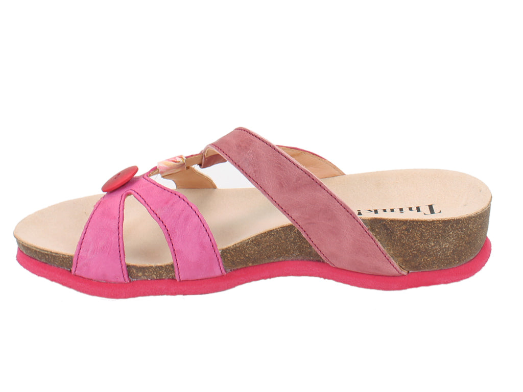 Think! Women Sandals Julia Fuxia Pink side view