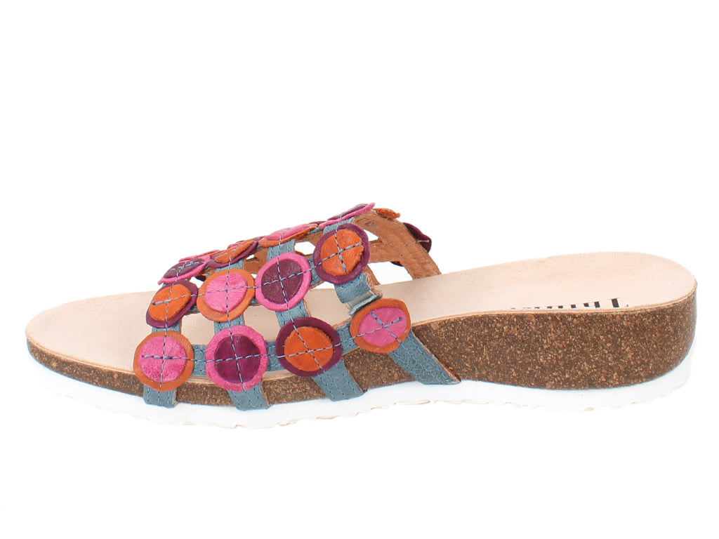 Think! Women Sandals Julia 247 Pink/Denim side view