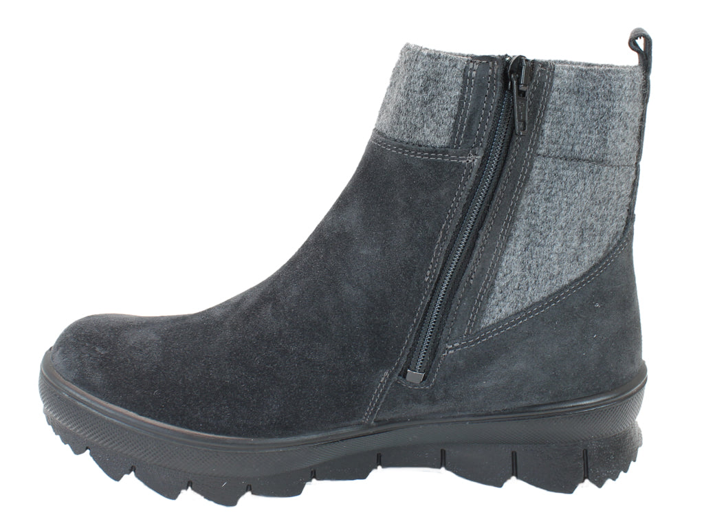 Legero Boots Novara Charcoal side view