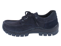 Wolky Shoes Fly Navy Blue side view