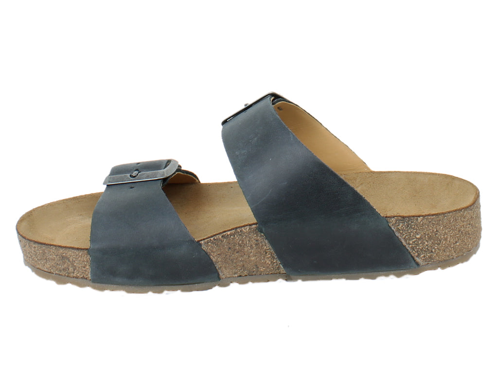 Haflinger Sandals Andrea Black side view