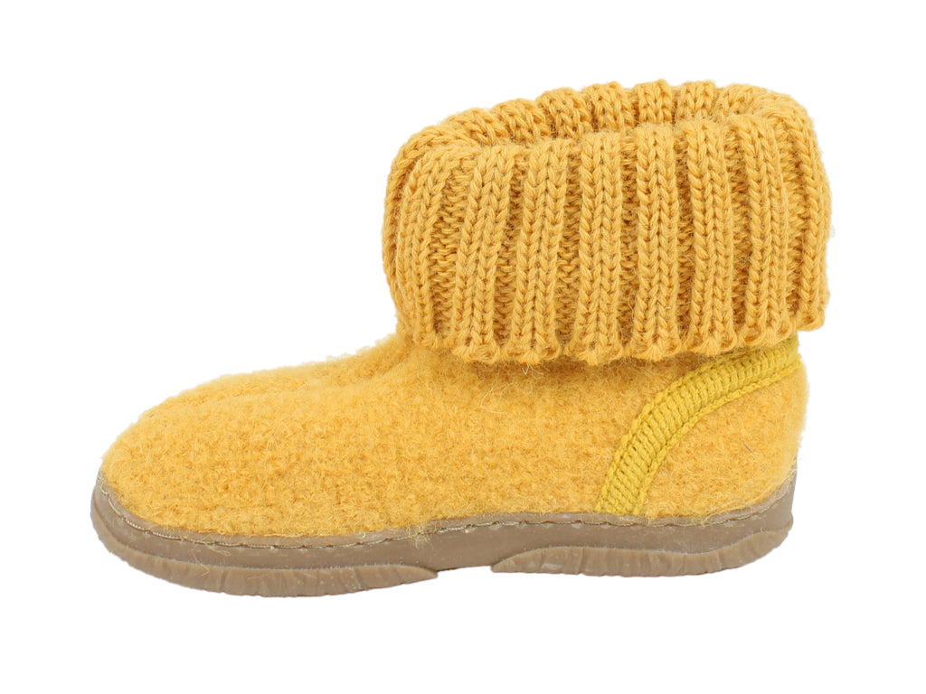 Haflinger Children's slippers Toni Yellow side view