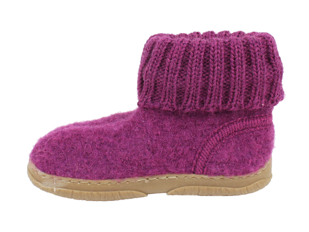 Haflinger Children's slippers Toni Mulberry side view