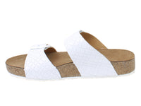 Haflinger Sandals Andrea White Intreccio side view