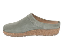 Haflinger Leather Clogs Malmo Khaki side view