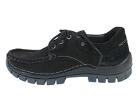 Wolky Shoes Fly Black Nubuck side view