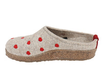 Haflinger Clogs Grizzly Sweetheart Beige side view