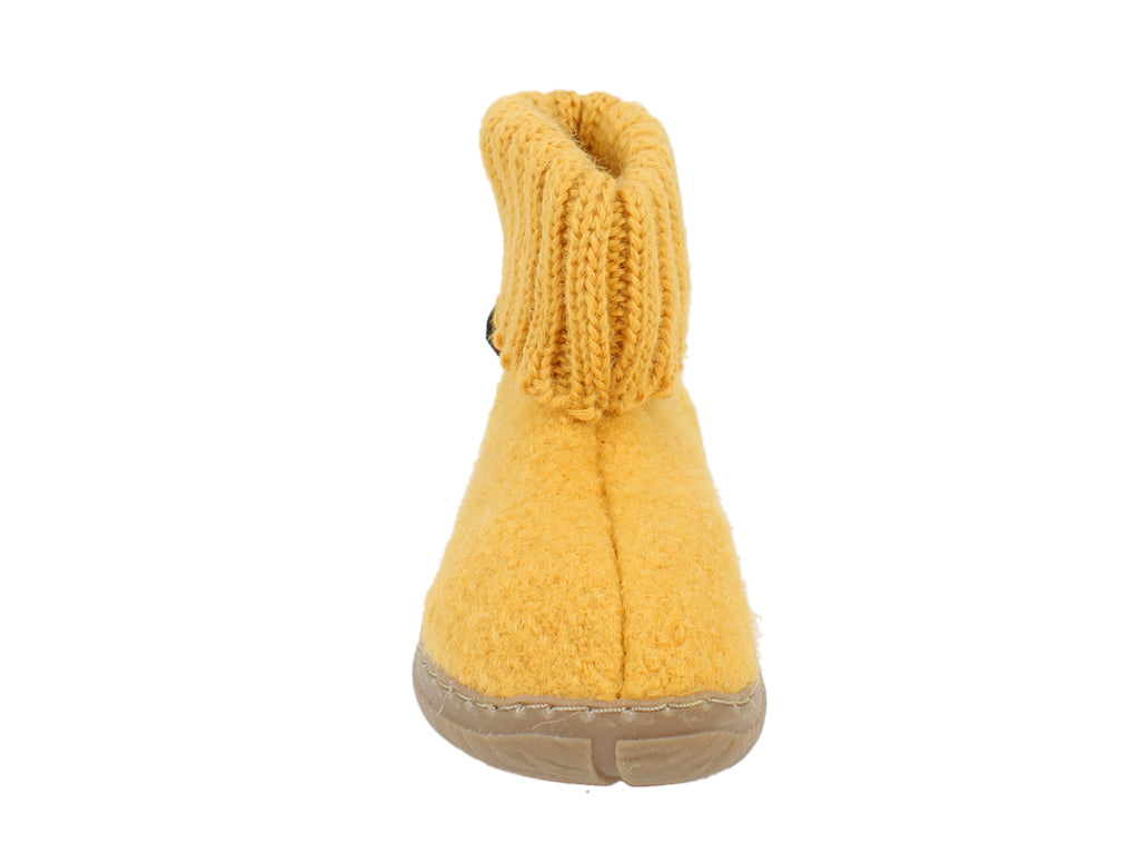 Haflinger Children's slippers Toni Yellow frotn view