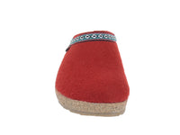 Haflinger Felt Clogs Grizzly Franzl Rubin front view