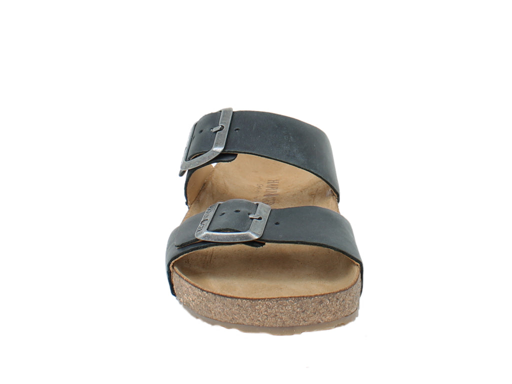 Haflinger Sandals Andrea Black front  side view