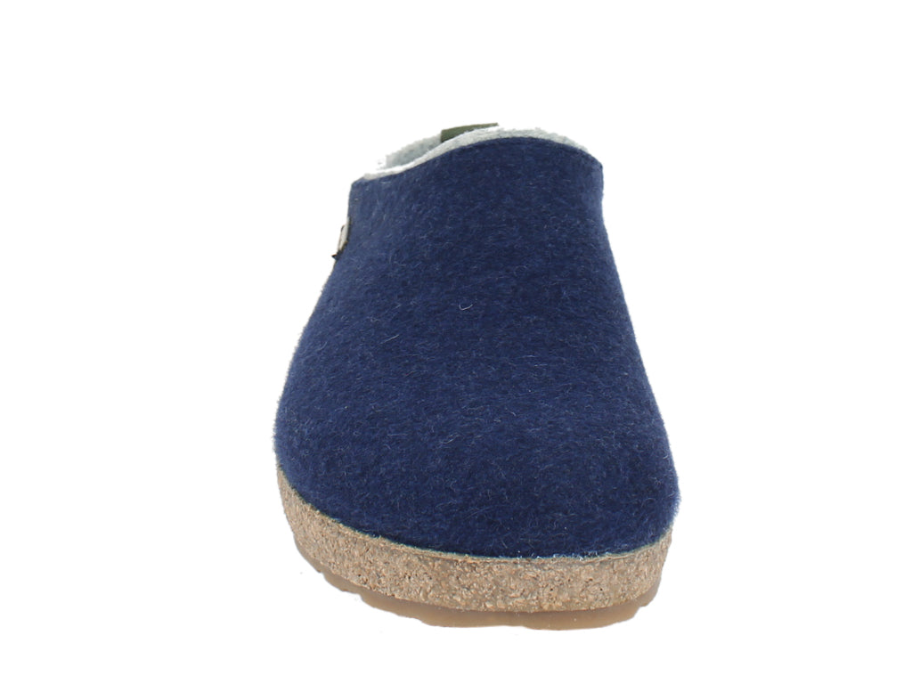 Haflinger Felt Clogs Grizzly Kris Jeans front view