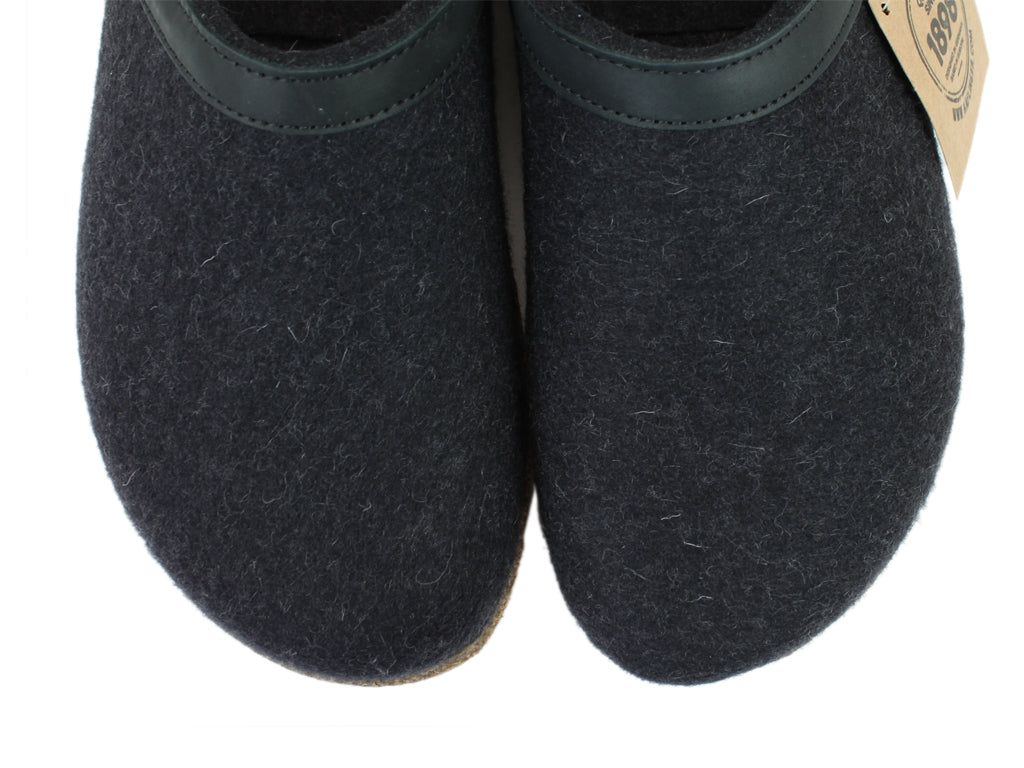 (Second Quality) Haflinger Clogs Grizzly Torben Graphite