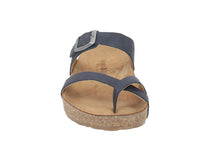 Haflinger Women Sandals Juno Marine Blue front view