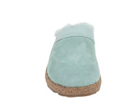 Haflinger Clogs Sheepskin Snowbird Mint front view