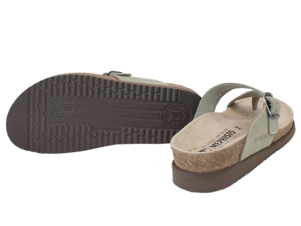 Mephisto Sandals Helen Khaki sole view