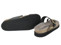 Mephisto Women Sandals Helen Black/Gold sole view