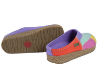 Haflinger Clogs Grizzly Patchwork sole view