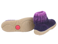 Haflinger Children's slippers Yuki Lavender sole view