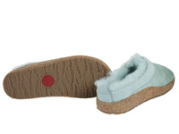 Haflinger Clogs Sheepskin Snowbird Mint sole view