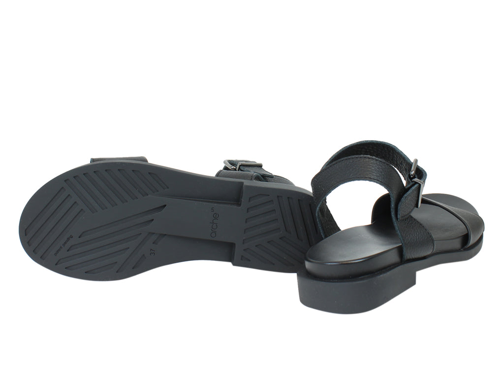 Arche Sandals Makusa Black sole view