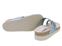 Mephisto Women Sandals Helen Sky Blue sole view