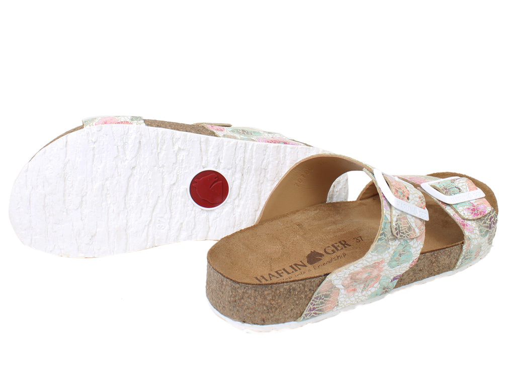 Haflinger Sandals Andrea Flowers sole view