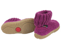 Haflinger Children's slippers Toni Mulberry side view