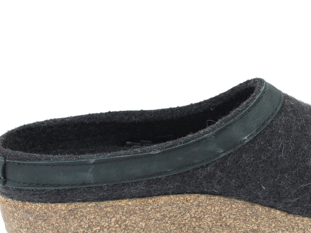 (Second Quality) Haflinger Clogs Grizzly Torben Graphite