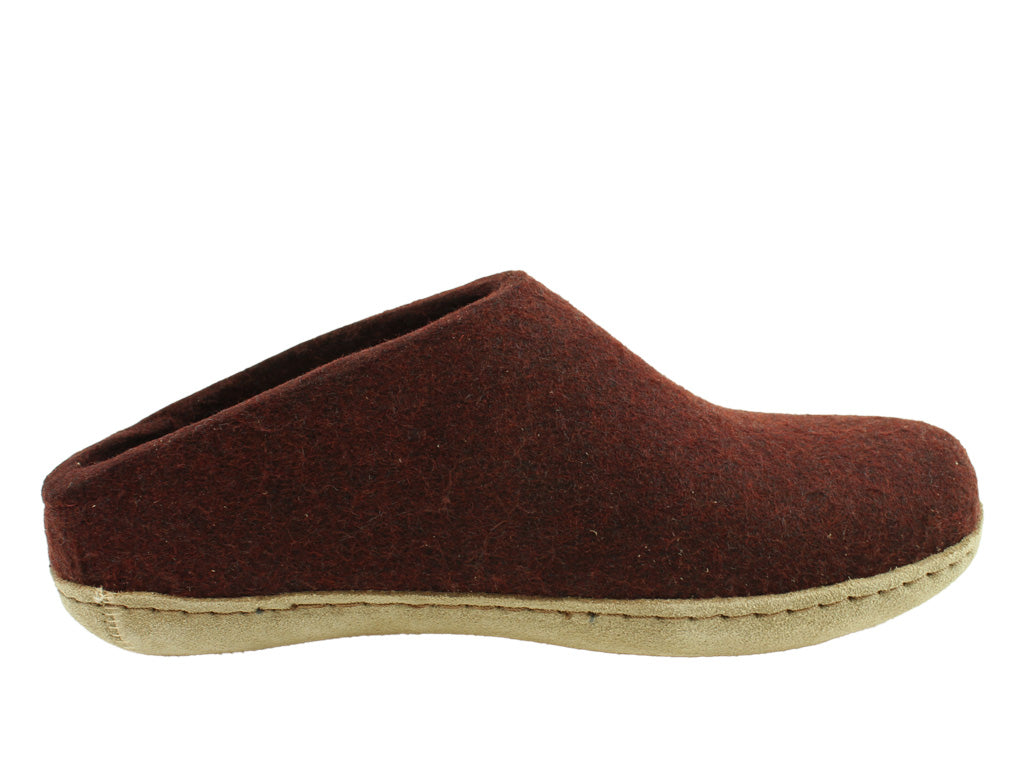 Glerups Slippers Open Heel Beet