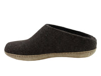 Glerups Slippers Open Heel Chestnut Brown