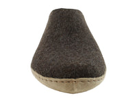 Glerups Slippers Open Heel Chestnut Brown