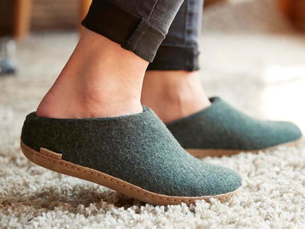 Glerups Slippers Open Heel Forest
