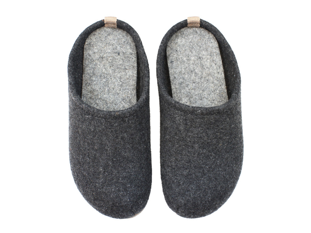 HUT Zen Barefoot Slippers Charcoal