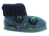 Haflinger Children's slippers Blueberry Light Blue