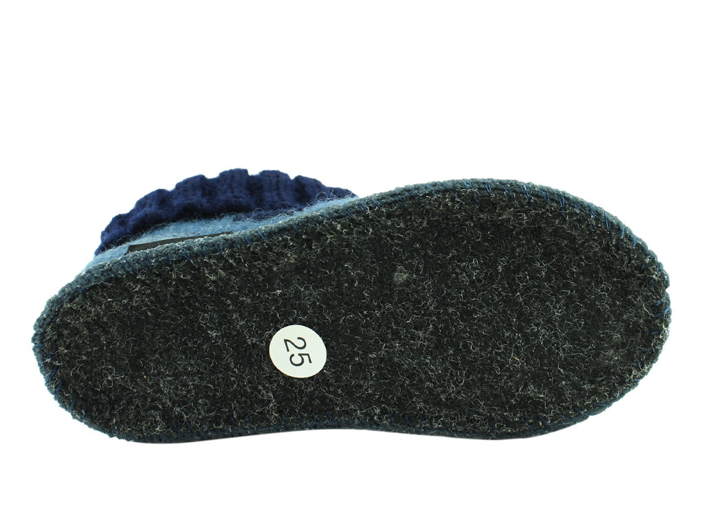 Haflinger Children's slippers Blueberry Light Blue