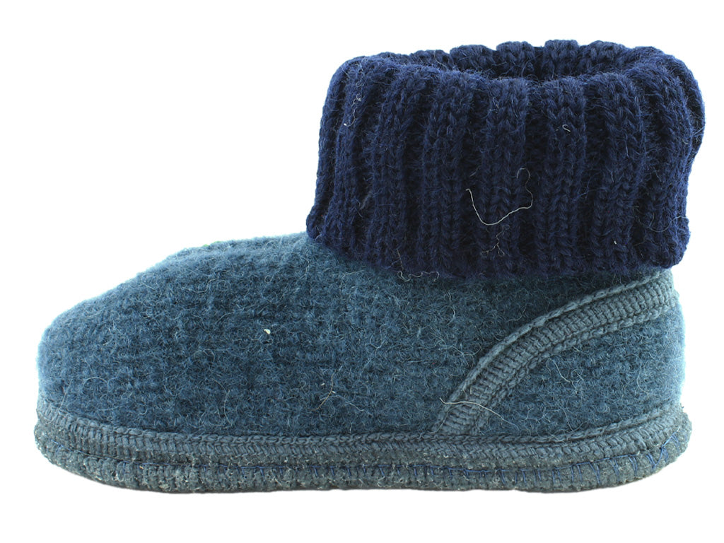 Haflinger Children's slippers Blueberry Light Blue