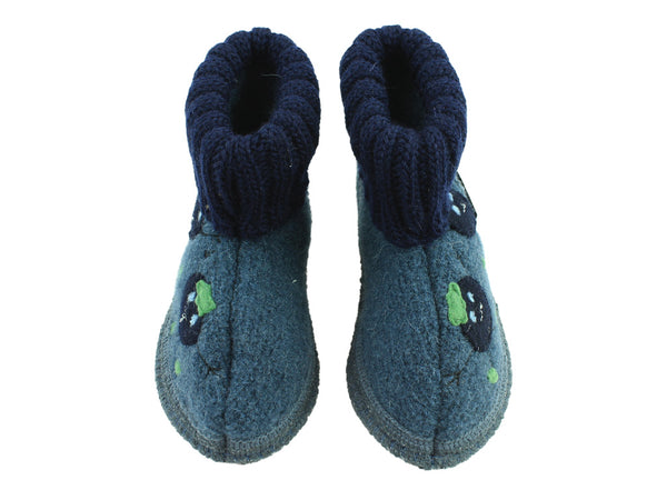 Haflinger Children's slippers Blueberry Light Blue
