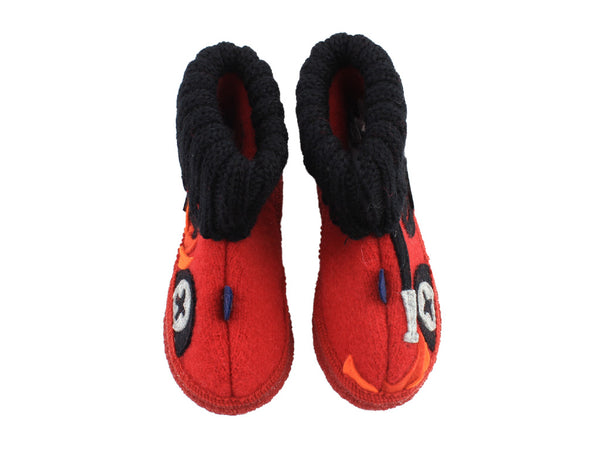 Haflinger Children's slippers Fire Engine Red
