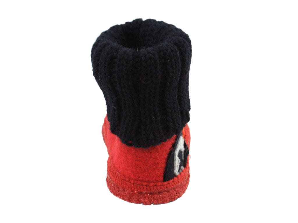 Haflinger Children's slippers Fire Engine Red