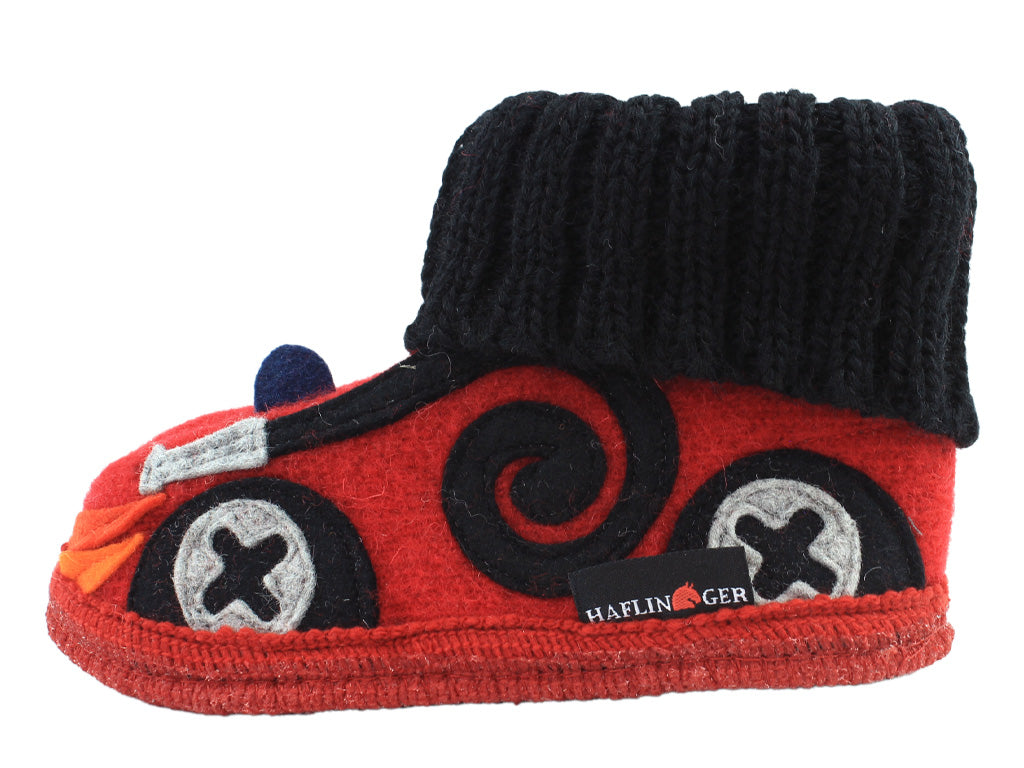 Haflinger Children's slippers Fire Engine Red