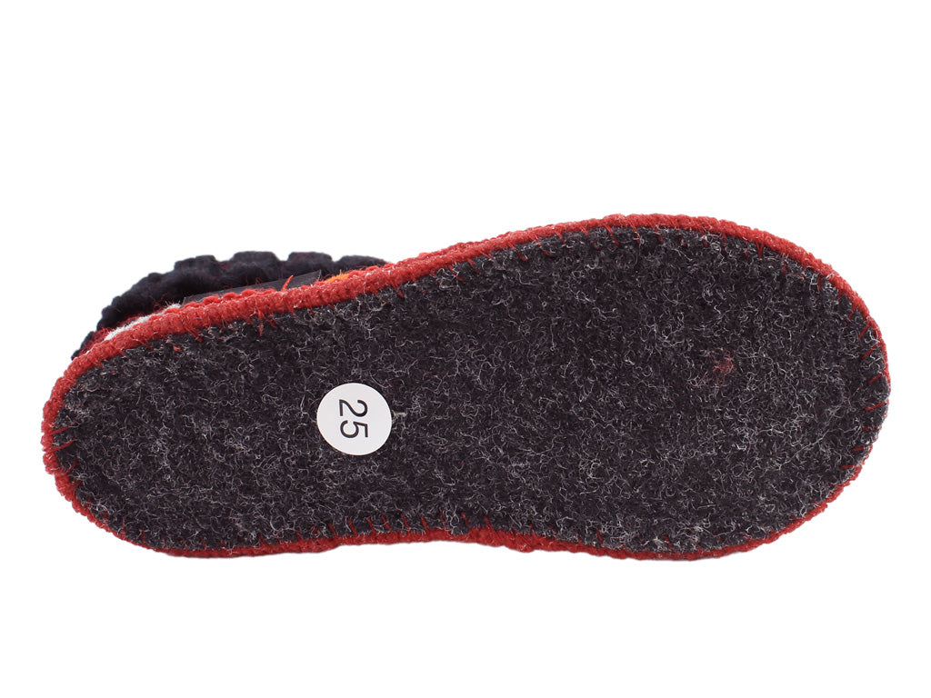 Haflinger Children's slippers Fire Engine Red