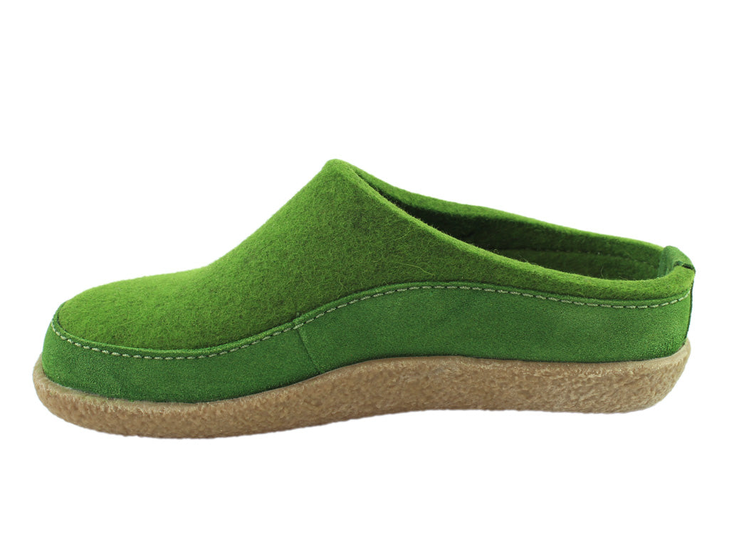 Haflinger Clogs Blizzard Skane Green