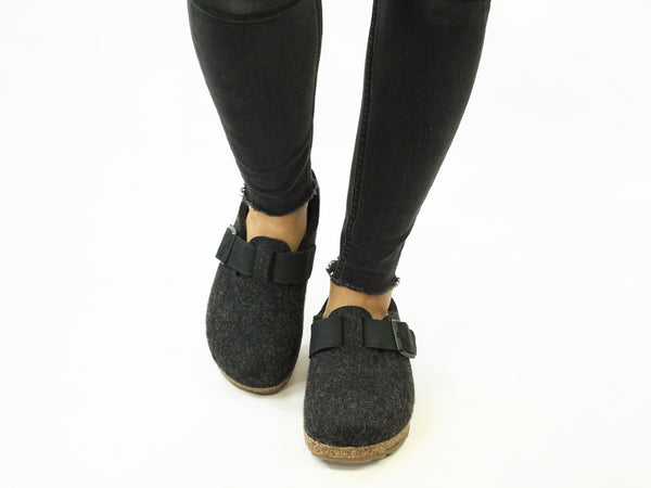 Haflinger Clogs Grizzly Chicago Graphite