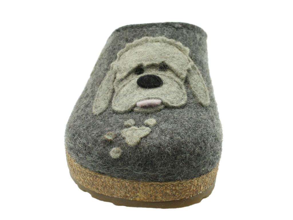 Haflinger Clogs Grizzly Doodle Anthracite