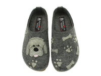 Haflinger Clogs Grizzly Doodle Anthracite
