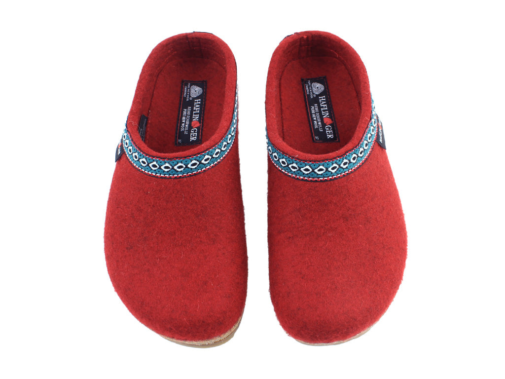 Haflinger Clogs Grizzly Franzl Paprika