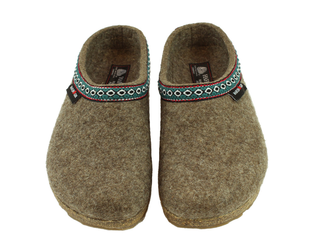 Haflinger Clogs Grizzly Franzl Torf