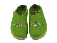 Haflinger Clogs Grizzly Gardening Green