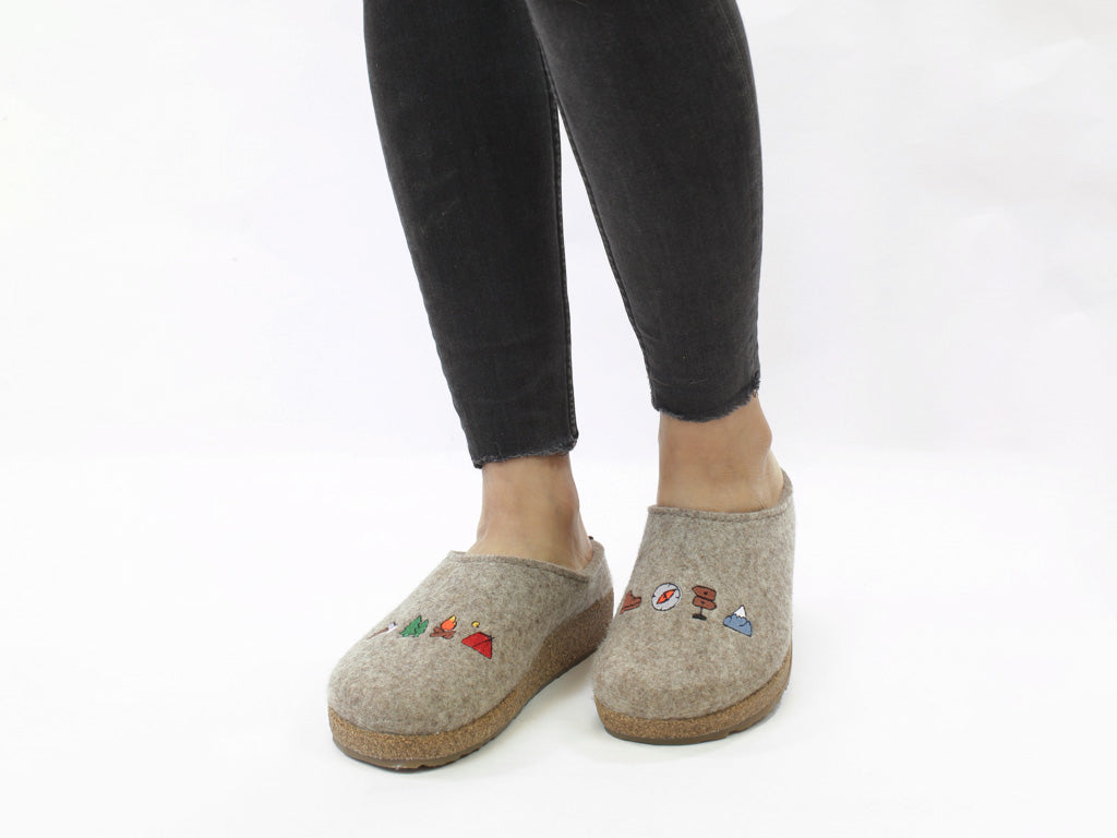 Haflinger Clogs Grizzly Hiking Torf