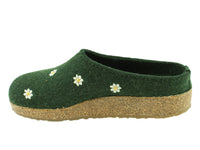 Haflinger Clogs Grizzly Margherita Daisy Green